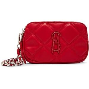 Steve Madden BDaisy Red Quilted Crossbody Bag NWT
